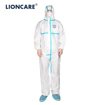 LIONCARE® CoverPrem+ ڈسپوزایبل حفاظتی کورآل